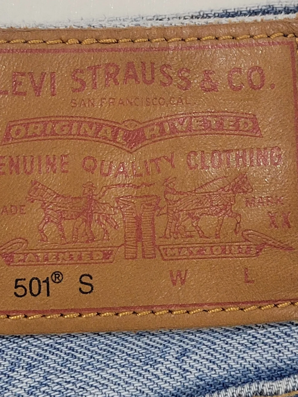 Levi 501 Skinny Womens Light Washed Distressed Jeans Size 24